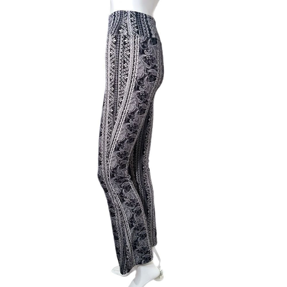 High-Waist Stretch Flare Pants - Boho Black (S) - Picture 3 of 10